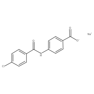 Sodium 4-(4-chlorobenzoylamino)benzoate Structure