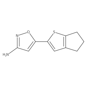 5-{4h,5h,6h-Cyclopenta[b]thiophen-2-yl}-1,2-oxazol-3-amine结构式