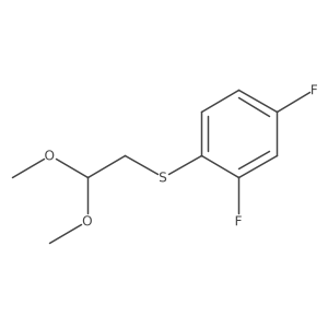 1-[(2,2-Dimethoxyethyl)sulfanyl]-2,4-difluorobenzene结构式