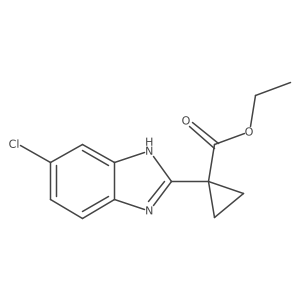 Ethyl 1-(5-chloro-1H-benzo[D]imidazol-2-YL)cyclopropane-1-carboxylate Structure