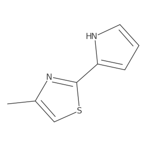 4-methyl-2-(1H-pyrrol-2-yl)-1,3-thiazole结构式