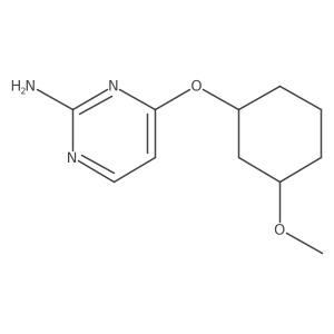 4-[(3-Methoxycyclohexyl)oxy]pyrimidin-2-amine Structure