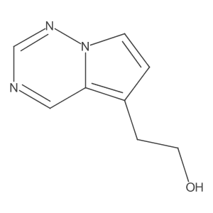 2-(Pyrrolo[2,1-f][1,2,4]triazin-5-yl)ethan-1-ol结构式