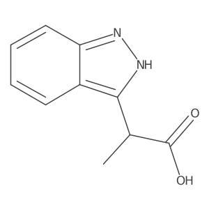 2-(1h-Indazol-3-yl)propanoic acid Structure