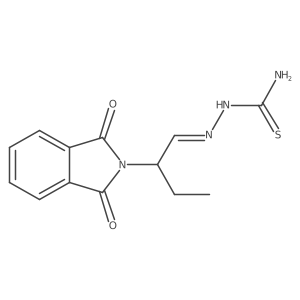 2-[2-(1,3-Dihydro-1,3-dioxo-2H-isoindol-2-yl)butylidene]hydrazinecarbothioamide结构式