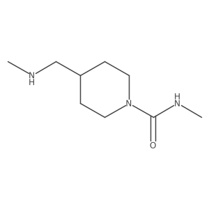 N-methyl-4-[(methylamino)methyl]piperidine-1-carboxamide结构式