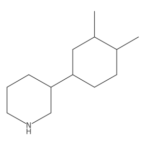 3-(3,4-Dimethylcyclohexyl)piperidine Structure