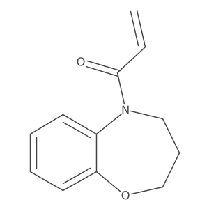 1-(3,4-Dihydro-2H-1,5-benzoxazepin-5-yl)prop-2-en-1-one结构式