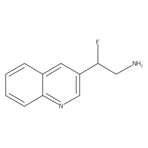 2-Fluoro-2-(quinolin-3-yl)ethan-1-amine结构式