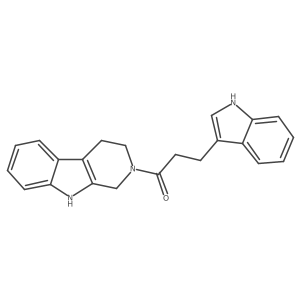 3-(1H-indol-3-yl)-1-(1,3,4,9-tetrahydro-2H-beta-carbolin-2-yl)propan-1-one Structure