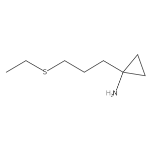 1-[3-(Ethylsulfanyl)propyl]cyclopropan-1-amine Structure