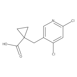 1-[(4,6-Dichloropyridin-3-yl)methyl]cyclopropane-1-carboxylic acid Structure