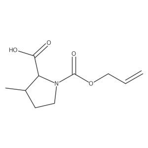 3-Methyl-1-[(prop-2-en-1-yloxy)carbonyl]pyrrolidine-2-carboxylic acid Structure