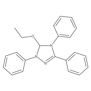 5-Ethoxy-1,3,4-triphenyl-4,5-dihydro-1h-1,2,4-triazole结构式