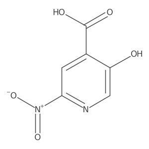 5-Hydroxy-2-nitro-4-pyridinecarboxylic acid Structure