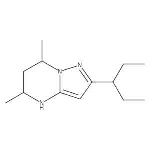 5,7-dimethyl-2-(pentan-3-yl)-4H,5H,6H,7H-pyrazolo[1,5-a]pyrimidine Structure