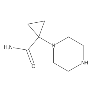 1-(Piperazin-1-yl)cyclopropane-1-carboxamide Structure