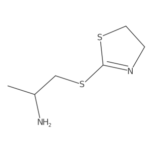 1-(4,5-Dihydro-1,3-thiazol-2-ylsulfanyl)propan-2-amine结构式