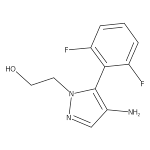 2-(4-Amino-5-(2,6-difluorophenyl)-1H-pyrazol-1-yl)ethanol Structure