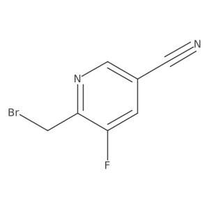 6-(Bromomethyl)-5-fluoronicotinonitrile Structure