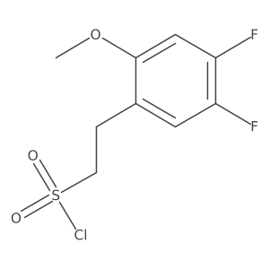 2-(4,5-Difluoro-2-methoxyphenyl)ethane-1-sulfonyl chloride Structure
