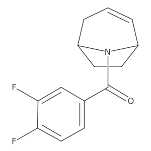 (1R,5S)-8-azabicyclo[3.2.1]oct-2-en-8-yl(3,4-difluorophenyl)methanone Structure