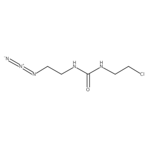 3-(2-Azidoethyl)-1-(2-chloroethyl)urea结构式