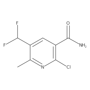 2-Chloro-5-(difluoromethyl)-6-methylnicotinamide Structure