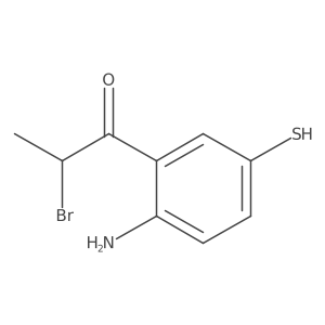 1-(2-Amino-5-mercaptophenyl)-2-bromopropan-1-one Structure