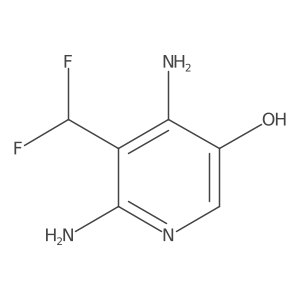 4,6-Diamino-5-(difluoromethyl)pyridin-3-ol结构式