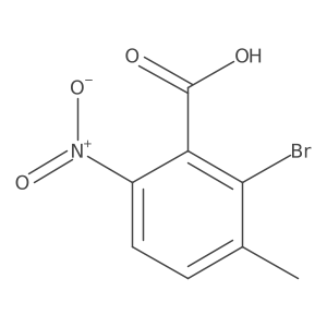 2-Bromo-3-methyl-6-nitrobenzoic acid结构式