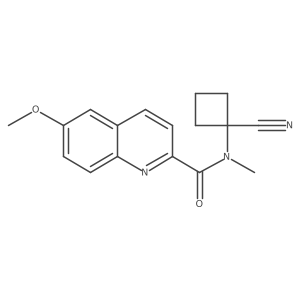 N-(1-cyanocyclobutyl)-6-methoxy-N-methylquinoline-2-carboxamide Structure