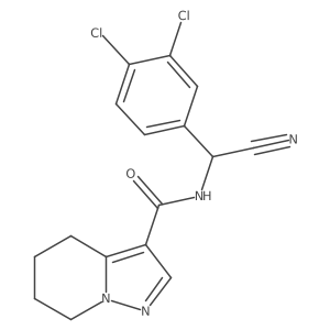 N-[cyano(3,4-dichlorophenyl)methyl]-4H,5H,6H,7H-pyrazolo[1,5-a]pyridine-3-carboxamide Structure