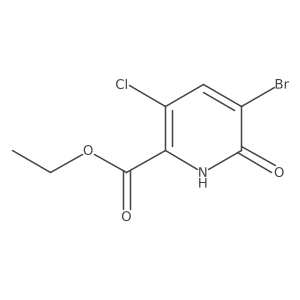 ethyl 5-bromo-3-chloro-6-oxo-1H-pyridine-2-carboxylate Structure