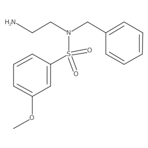 Benzenesulfonamide, N-(2-aminoethyl)-3-methoxy-N-(phenylmethyl)- Structure