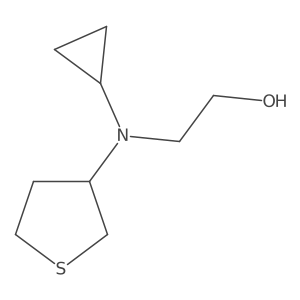 2-(Cyclopropyl(tetrahydrothiophen-3-yl)amino)ethan-1-ol Structure