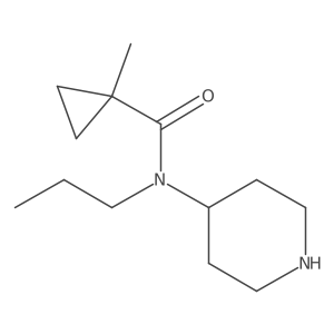 1-methyl-N-(piperidin-4-yl)-N-propylcyclopropane-1-carboxamide Structure