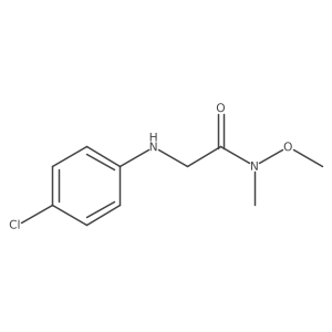 2-[(4-Chlorophenyl)amino]-N-methoxy-N-methylacetamide Structure
