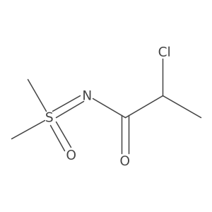 2-chloro-N-[dimethyl(oxo)-lambda6-sulfanylidene]propanamide结构式
