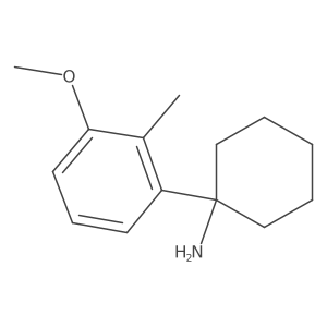 1-(3-Methoxy-2-methylphenyl)cyclohexan-1-amine结构式