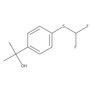 2-{4-[(Difluoromethyl)sulfanyl]phenyl}propan-2-ol Structure