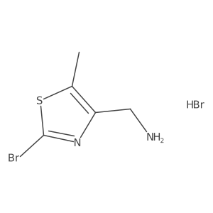 (2-Bromo-5-methylthiazol-4-yl)methanamine hydrobromide Structure
