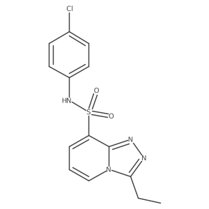N-(4-chlorophenyl)-3-ethyl[1,2,4]triazolo[4,3-a]pyridine-8-sulfonamide Structure