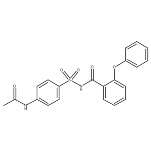 N-[[4-(Acetylamino)phenyl]sulfonyl]-2-phenoxybenzamide结构式