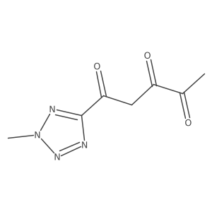 1-(2-methyl-2H-1,2,3,4-tetrazol-5-yl)pentane-1,3,4-trione结构式