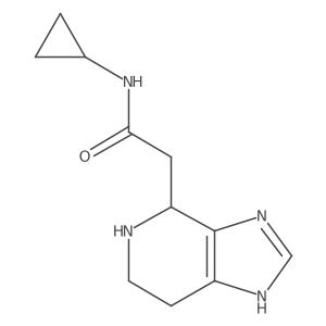 N-cyclopropyl-2-{3H,4H,5H,6H,7H-imidazo[4,5-c]pyridin-4-yl}acetamide结构式