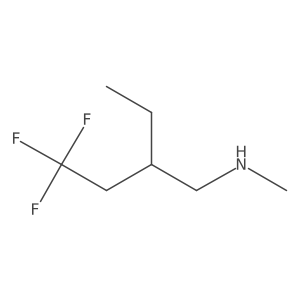 2-ethyl-4,4,4-trifluoro-N-methylbutan-1-amine结构式