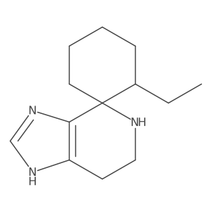 6-Ethyl-3',5',6',7'-tetrahydrospiro[cyclohexane-1,4'-imidazo[4,5-c]pyridine] Structure
