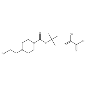 tert-Butyl 4-(2-aminoethyl)piperazine-1-carboxylate oxalate Structure