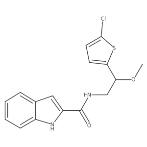N-[2-(5-chlorothiophen-2-yl)-2-methoxyethyl]-1H-indole-2-carboxamide Structure